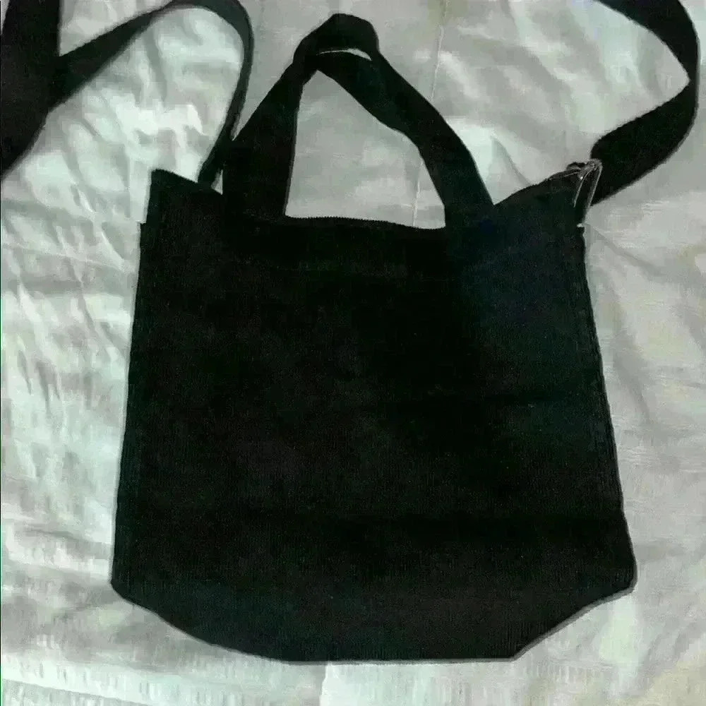 Black Canvas Tote Bag - Picture 2 of 3